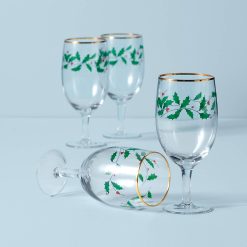 Lenox Heritage Lenox Heritage Holiday Iced Beverage Glasses, Set of 4