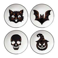 Lenox Heritage Lenox Heritage Vintro Halloween Tidbit Plates, Set of 4