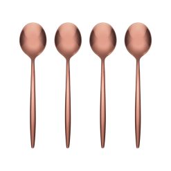 Lenox Heritage Lenox Heritage Gaze Copper Mirror Demitasse Spoons, Set of 4