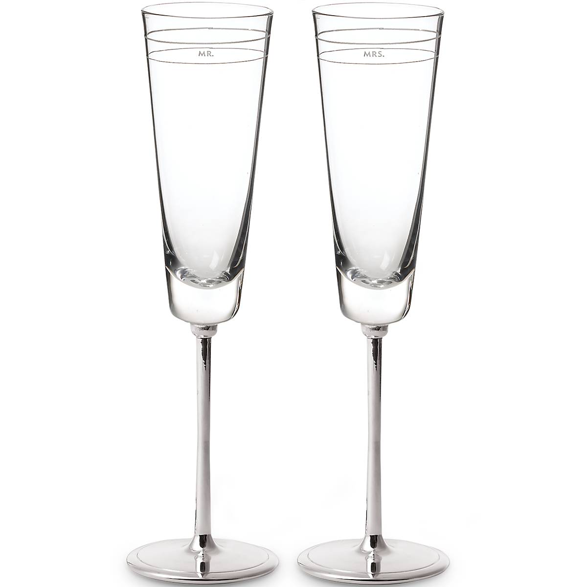 Lenox Heritage Lenox Heritage Darling Point Mr. & Mrs. Champagne Flute, Set of 2