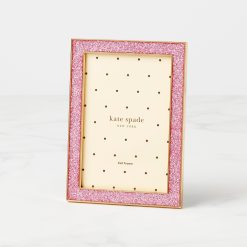 Lenox Heritage Lenox Heritage Sitting Pretty Pink Glitter 4x6 Photo Frame