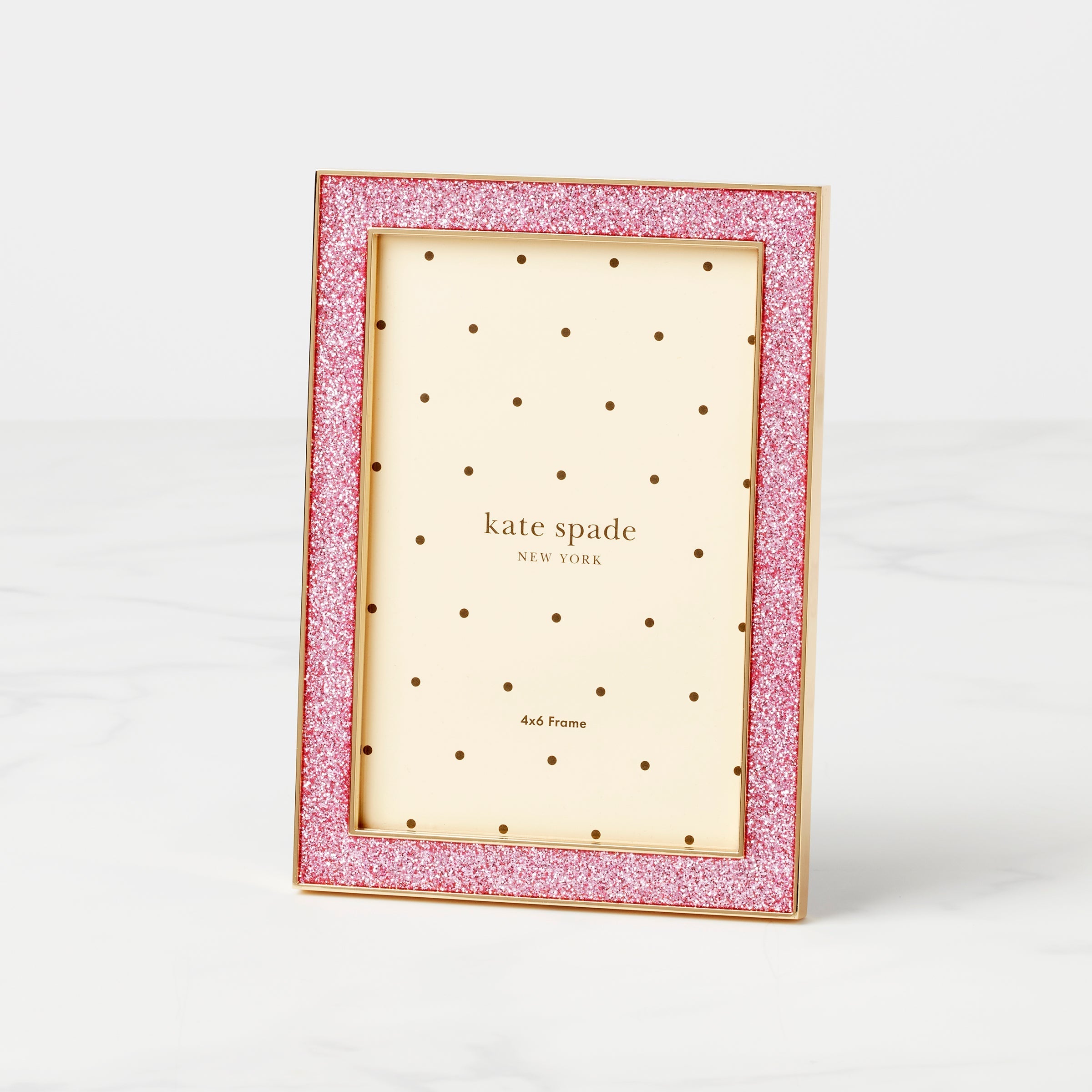 Lenox Heritage Lenox Heritage Sitting Pretty Pink Glitter 4x6 Photo Frame