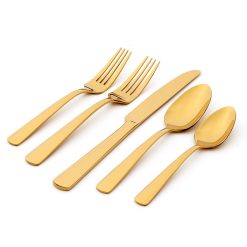 Lenox Heritage Lenox Heritage Aptitude Gold 20-Piece Flatware Set