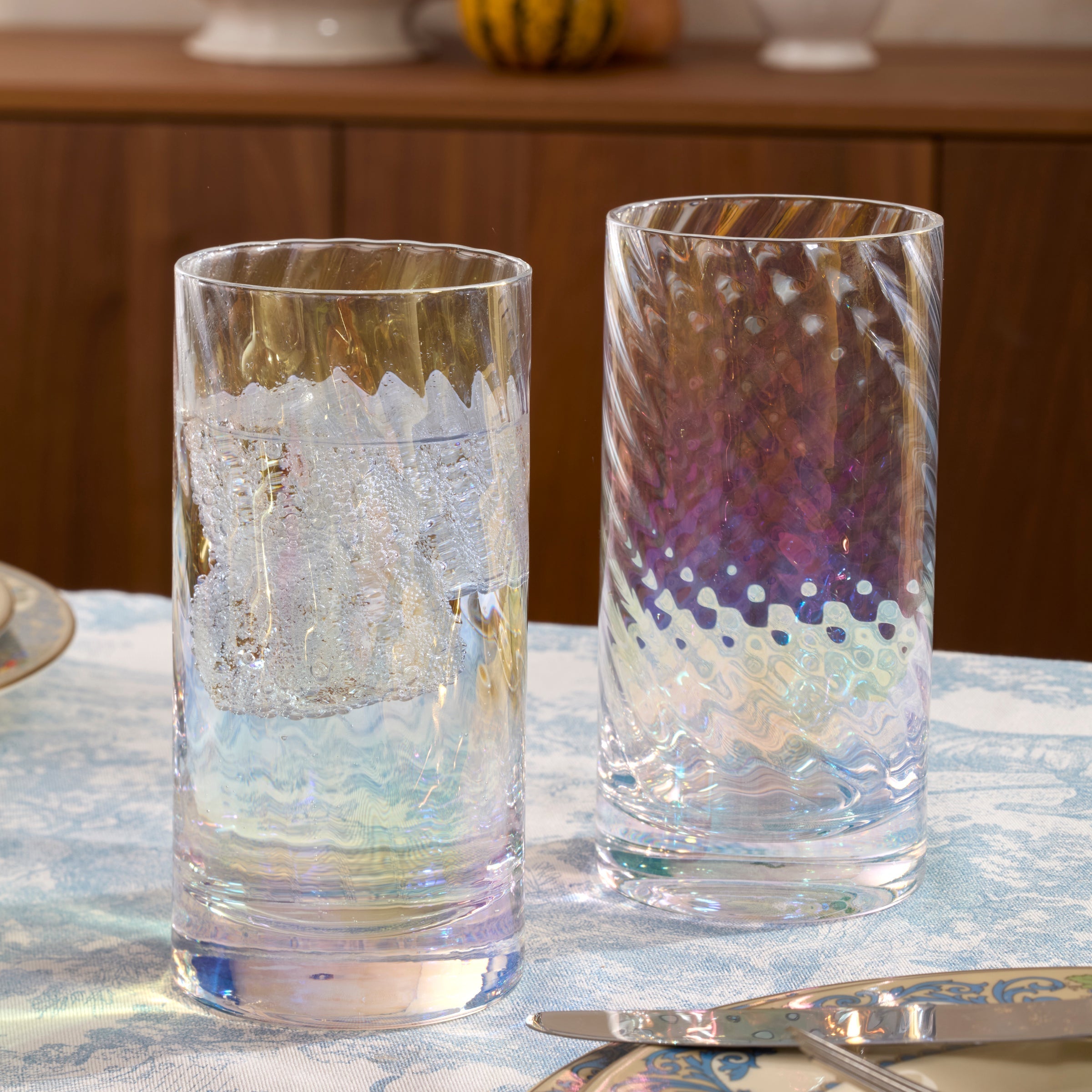 Lenox Heritage Lenox Heritage Tuscany Classics Iridescent Highball Glasses, Set of 4 - Image 3