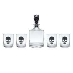 Lenox Heritage Lenox Heritage Vintro Halloween Skeleton 5-Piece Whiskey Set