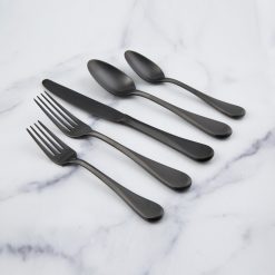 Lenox Heritage Lenox Heritage Eloquence Black Satin 20-Piece Flatware Set