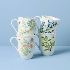 Alternative view of Lenox Heritage Lenox Heritage Butterfly Meadow Herbs Mugs, Set of 4