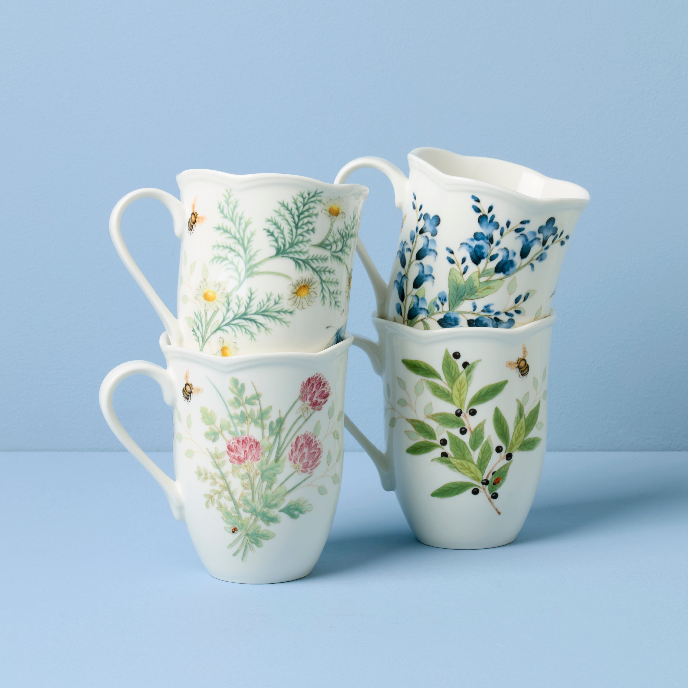 Lenox Heritage Lenox Heritage Butterfly Meadow Herbs Mugs, Set of 4 - Image 2
