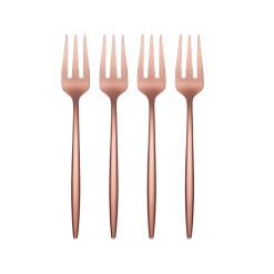 Lenox Heritage Lenox Heritage Gaze Copper Mirror Cocktail Forks, Set of 4