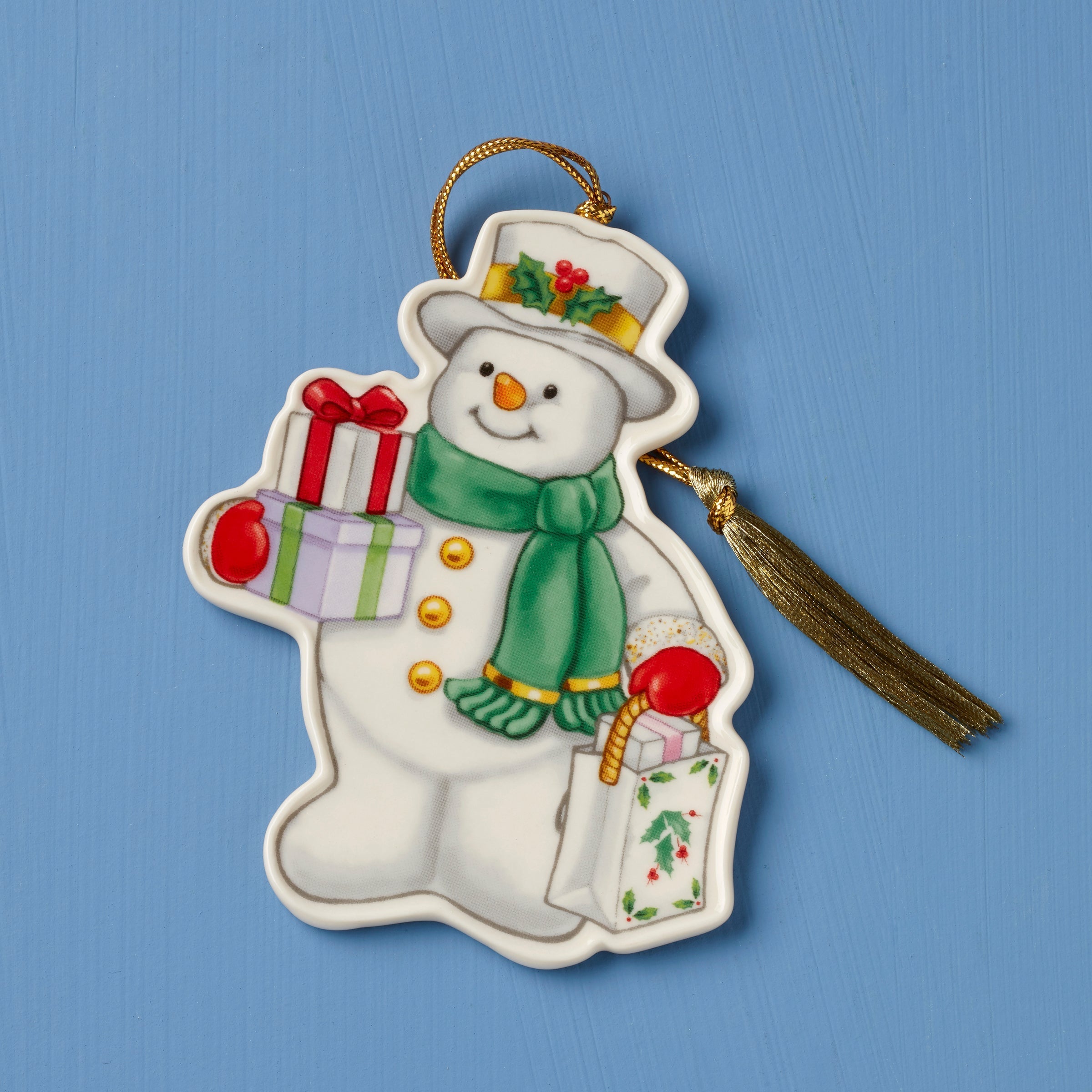 Lenox Heritage Lenox Heritage Shopping Snowman Ornament