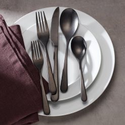 Alternative view of Lenox Heritage Lenox Heritage Kenbrook Black Vintage 20-Piece Flatware Set