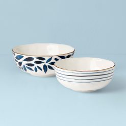 Alternative view of Lenox Heritage Lenox Heritage Blue Bay 2-Piece Nesting Bowl Set