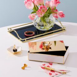 Alternative view of Lenox Heritage Lenox Heritage Make It Pop Navy Glass Vanity Tray