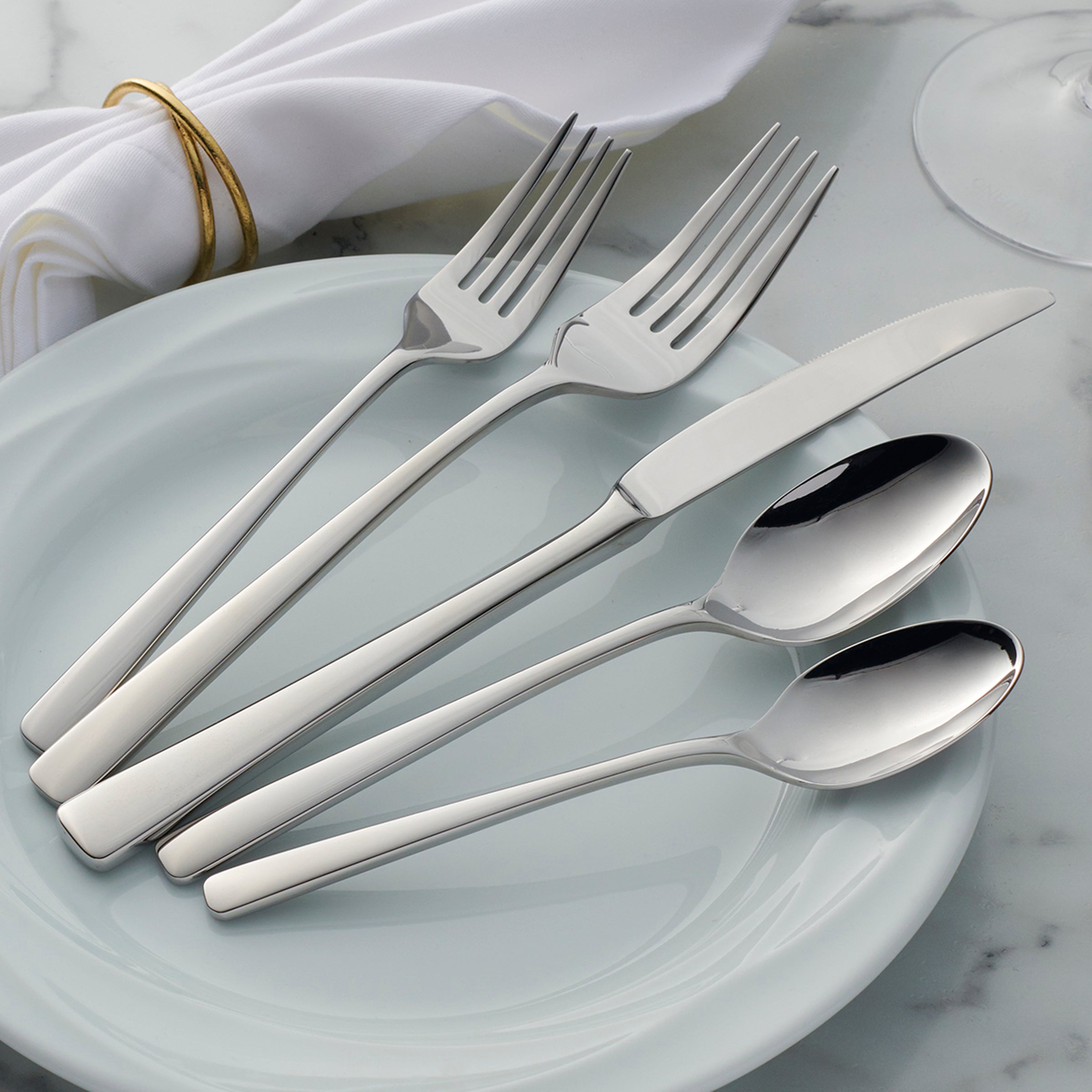Lenox Heritage Lenox Heritage Doublet 20-Piece Flatware Set - Image 3