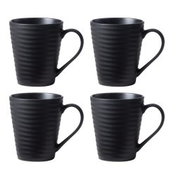 Lenox Heritage Lenox Heritage Ridge Black Mugs, Set of 4