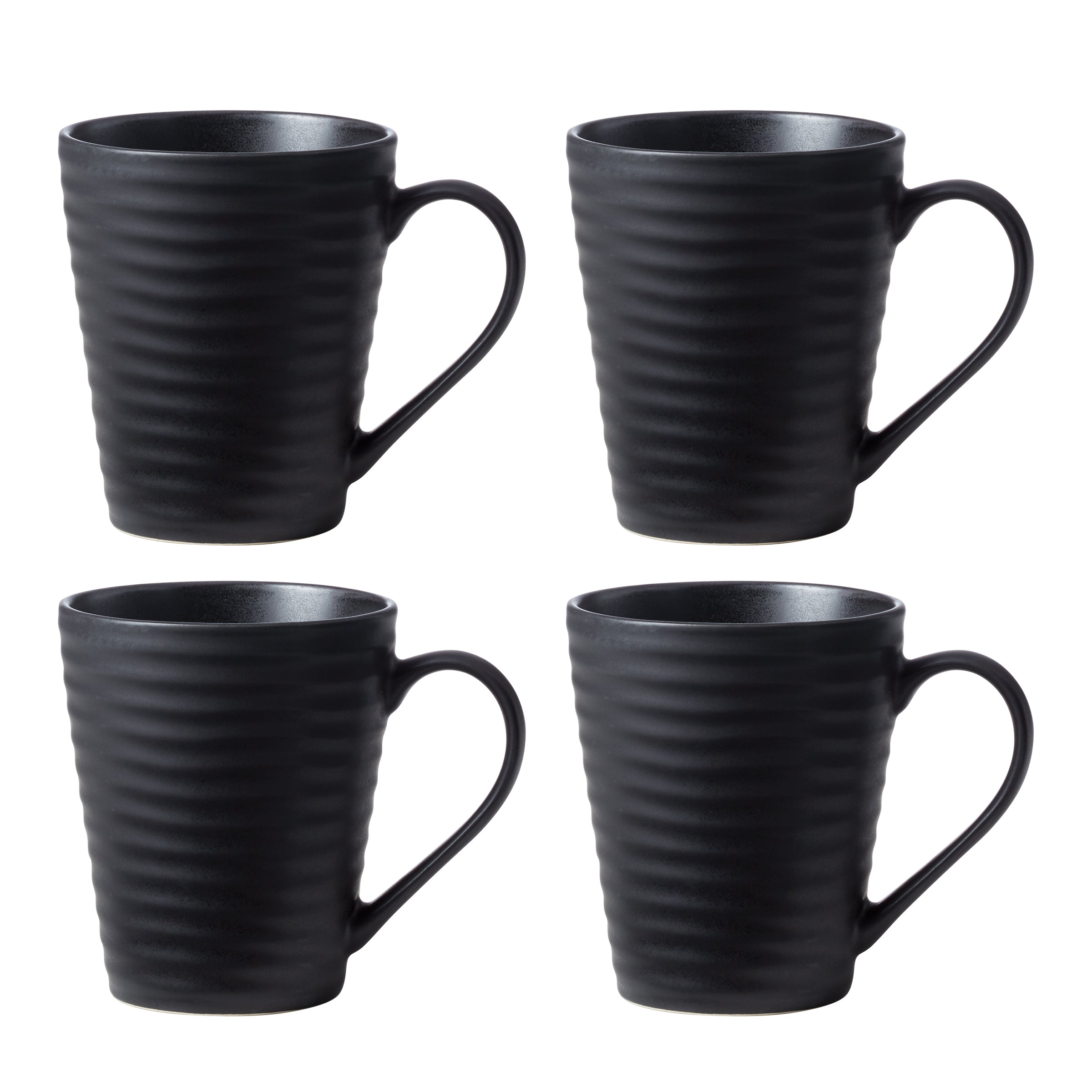 Lenox Heritage Lenox Heritage Ridge Black Mugs, Set of 4