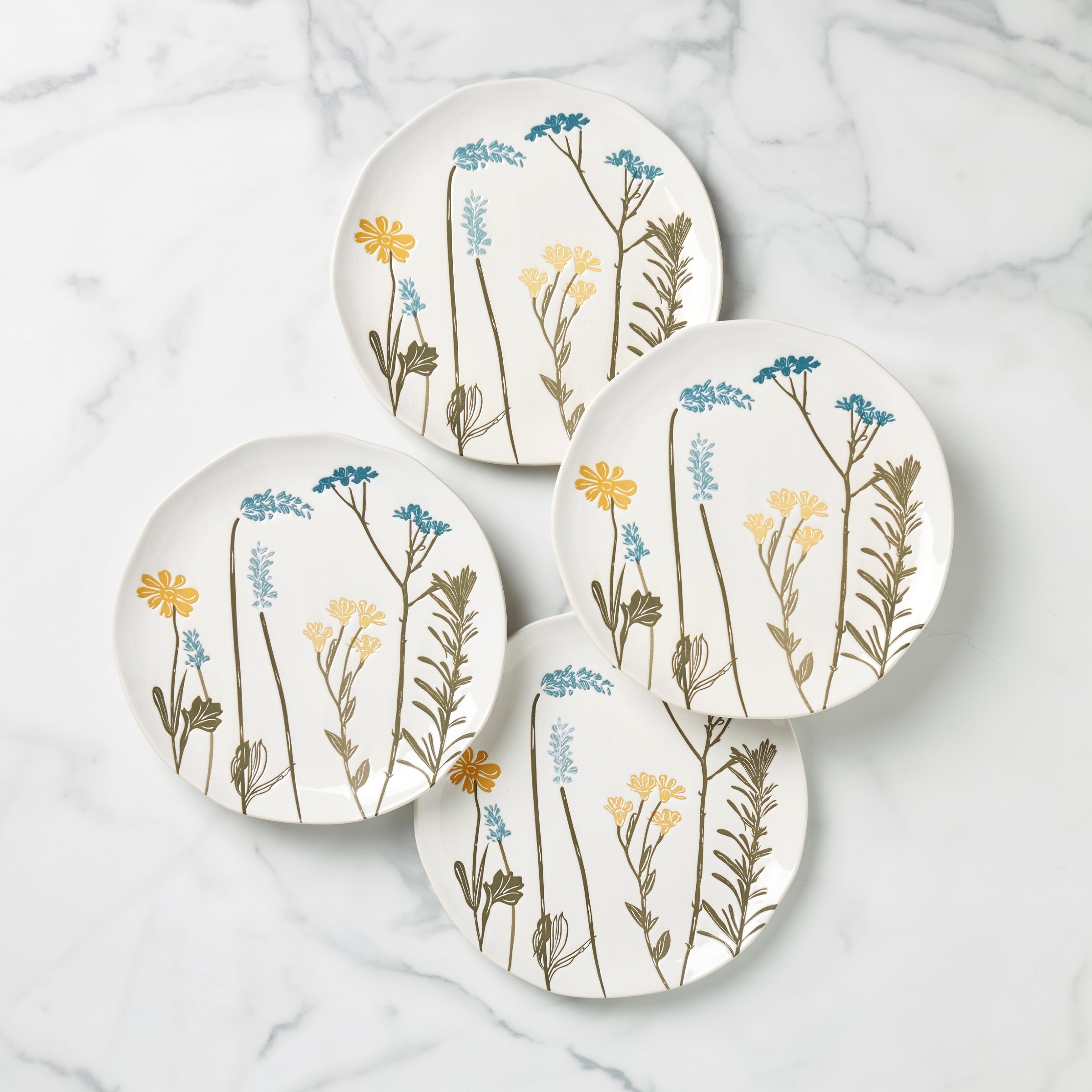 Lenox Heritage Lenox Heritage Wildflowers Accent Plates, Set of 4