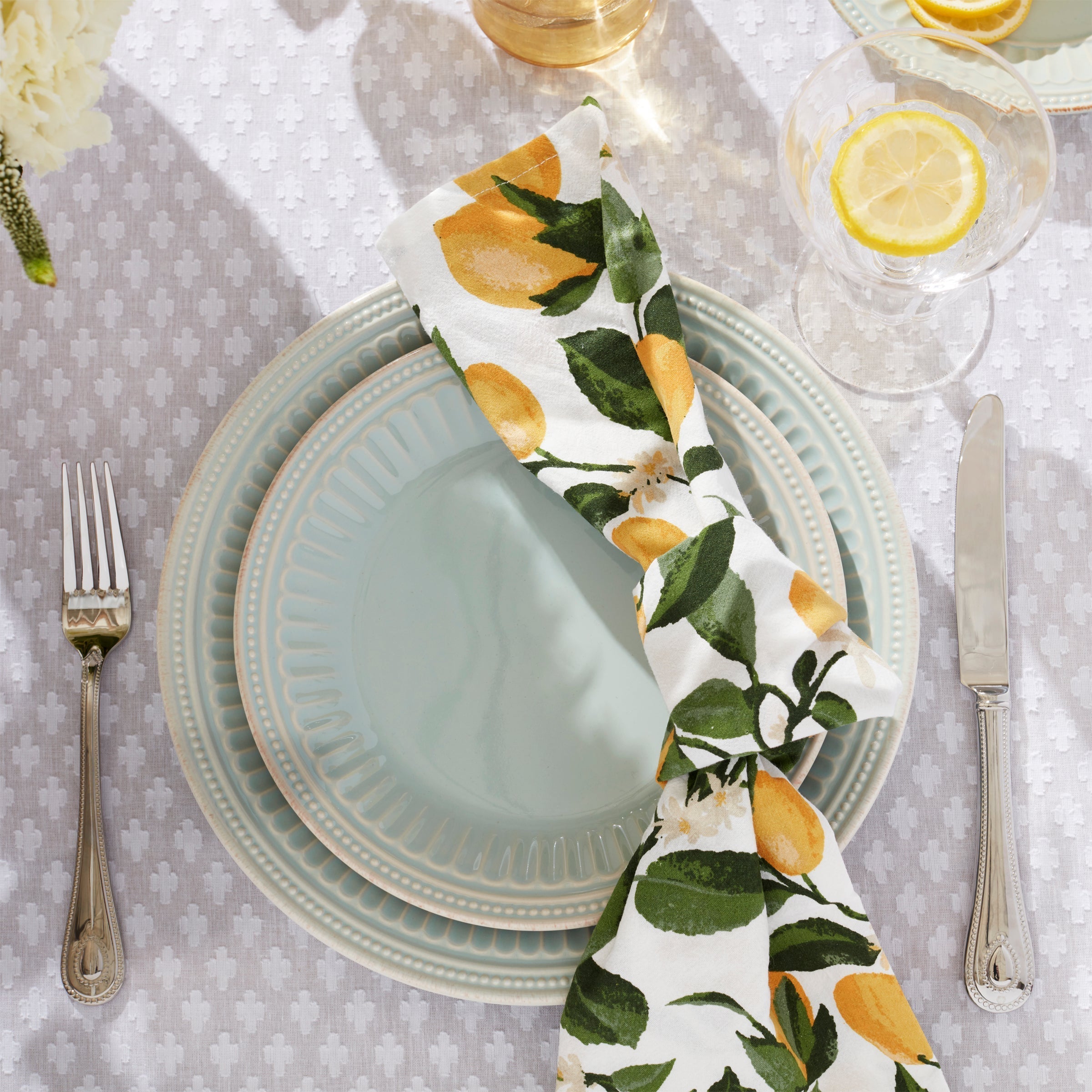 Lenox Heritage Lenox Heritage French Perle Groove Ice Blue 4-Piece Place Setting - Image 4