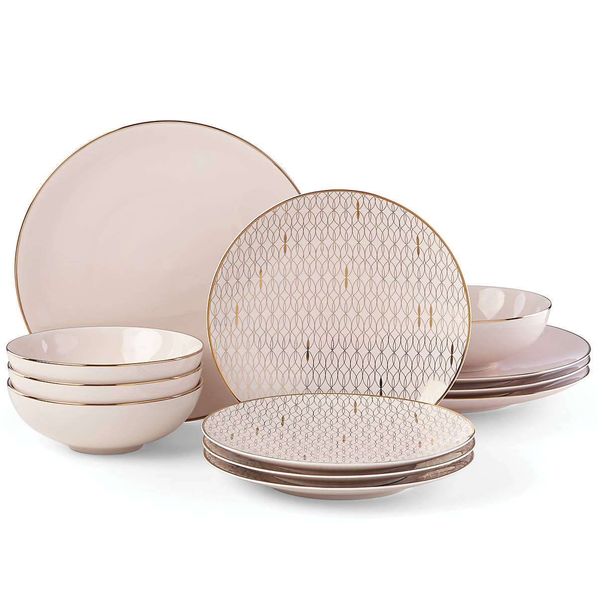 Lenox Heritage Lenox Heritage Trianna Blush 12-Piece Dinnerware Set