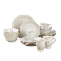 Lenox Heritage Lenox Heritage French Perle White 16-Piece Dinnerware Set