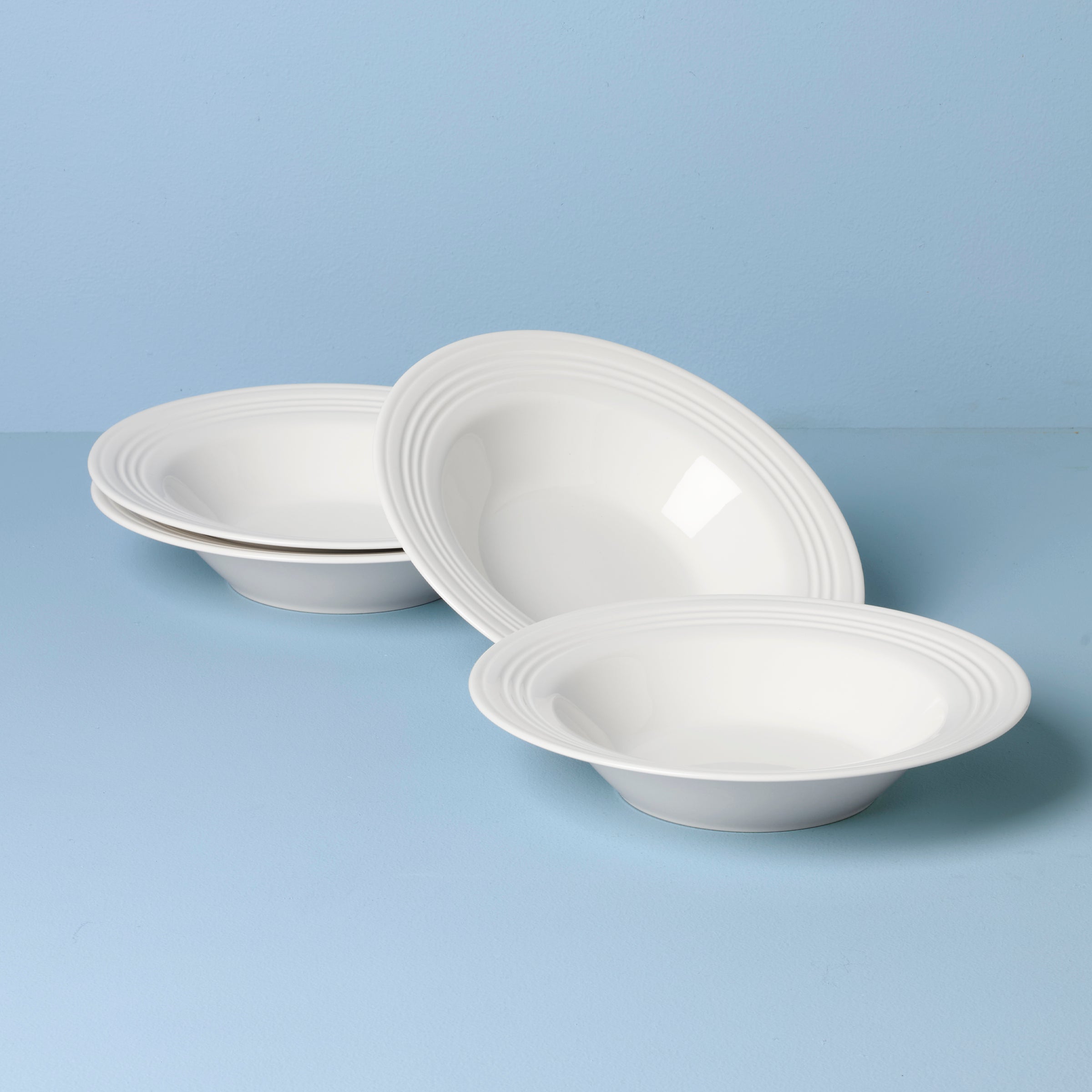 Lenox Heritage Lenox Heritage Tin Can Alley Rimmed Soup Bowls, Set of 4