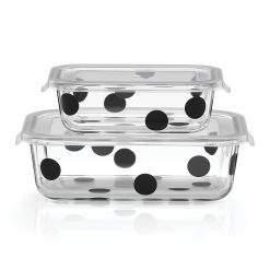 Lenox Heritage Lenox Heritage Deco Dot 2-Piece  Rectagular Storage Set