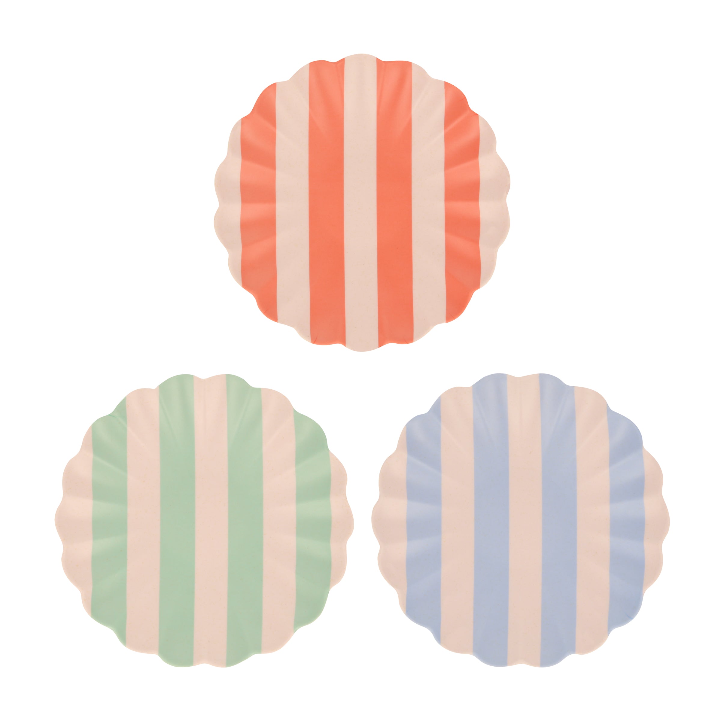 Lenox Heritage Lenox Heritage Stripey Assorted Bamboo Small Plates, Set of 6