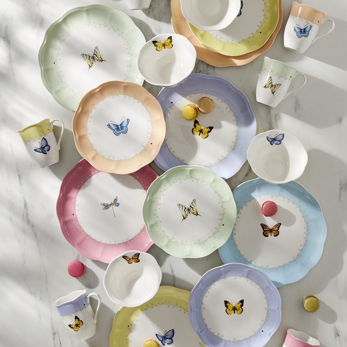 Lenox Heritage Lenox Heritage Butterfly Meadow Color 24-Piece Dinnerware Set - Image 2