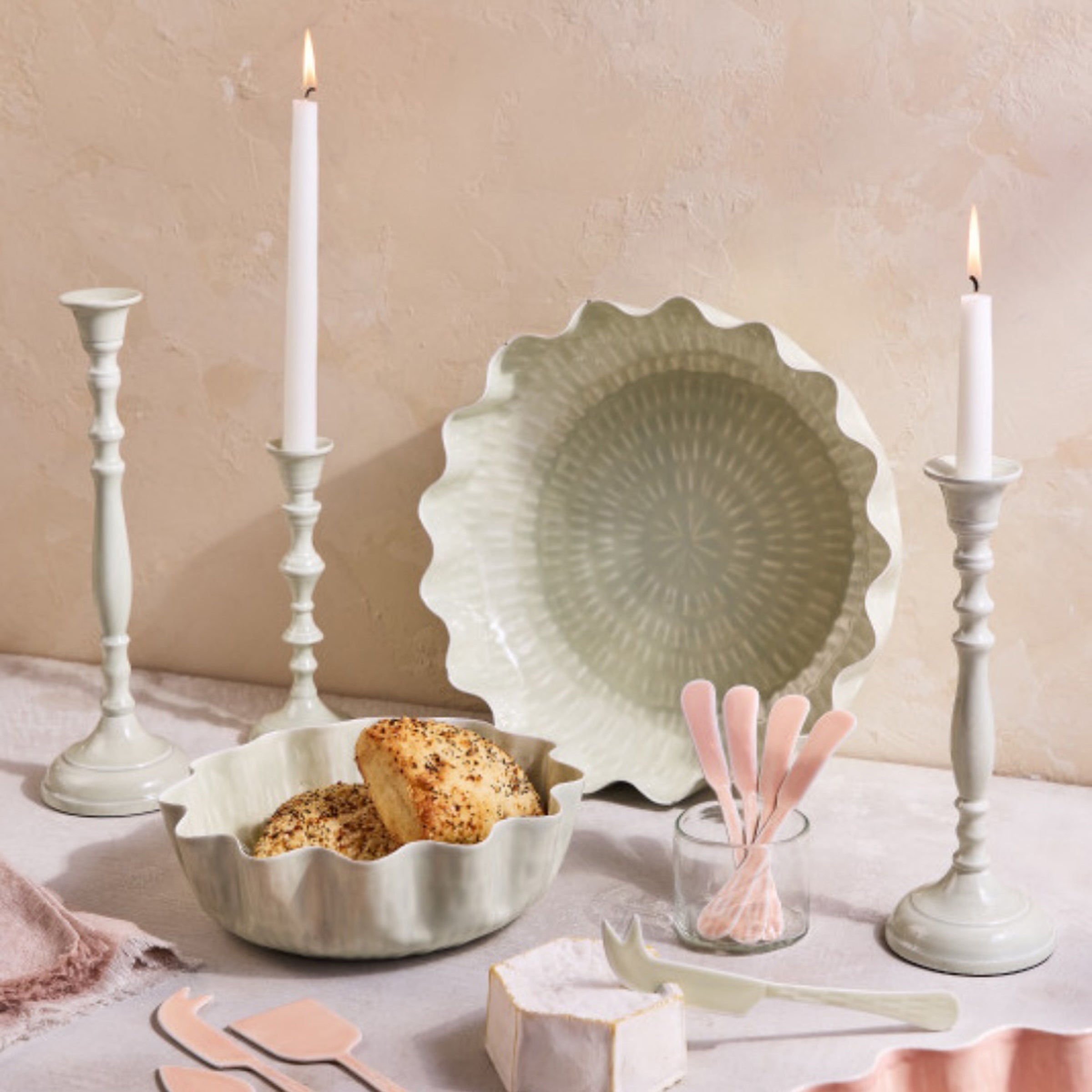 Lenox Heritage Lenox Heritage Nera Light Green Large Candle Holder - Image 2