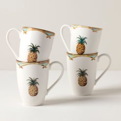 Lenox Heritage Lenox Heritage British Colonial Bamboo Mugs, Set of 4