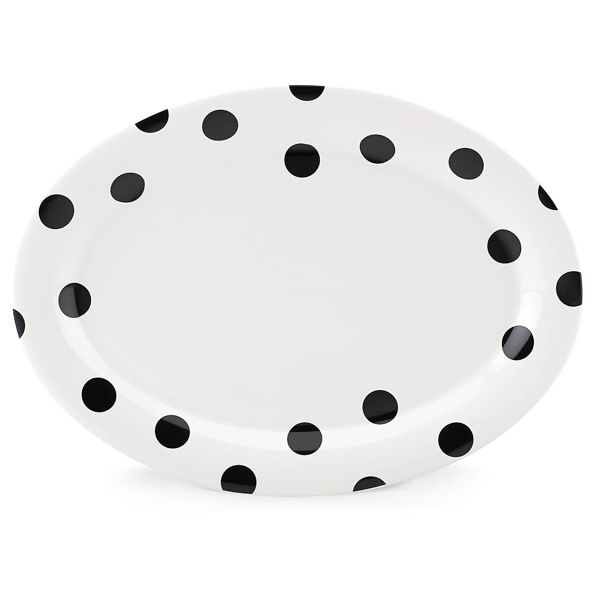 Lenox Heritage Lenox Heritage Deco Dot Oval Serving Platter
