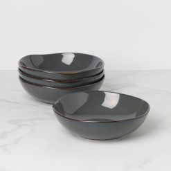 Lenox Heritage Lenox Heritage Organic Shades Gray Pasta Bowls, Set of 4