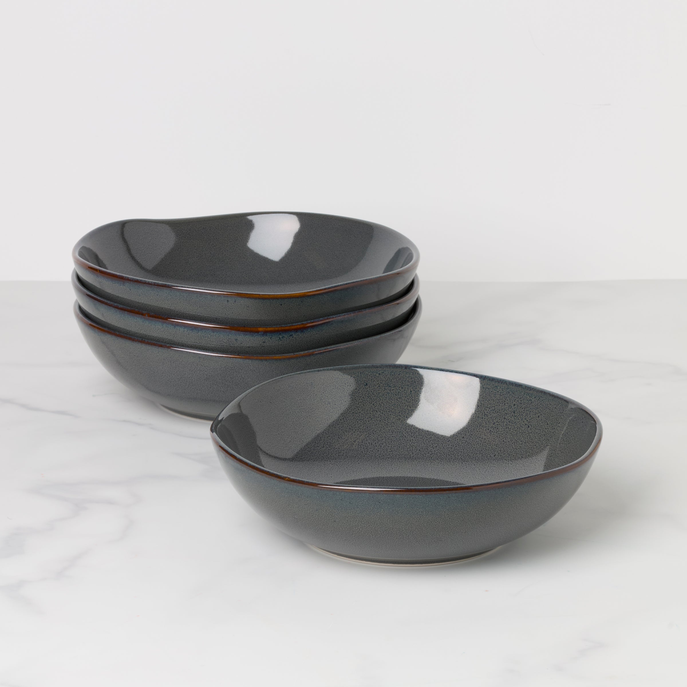 Lenox Heritage Lenox Heritage Organic Shades Gray Pasta Bowls, Set of 4