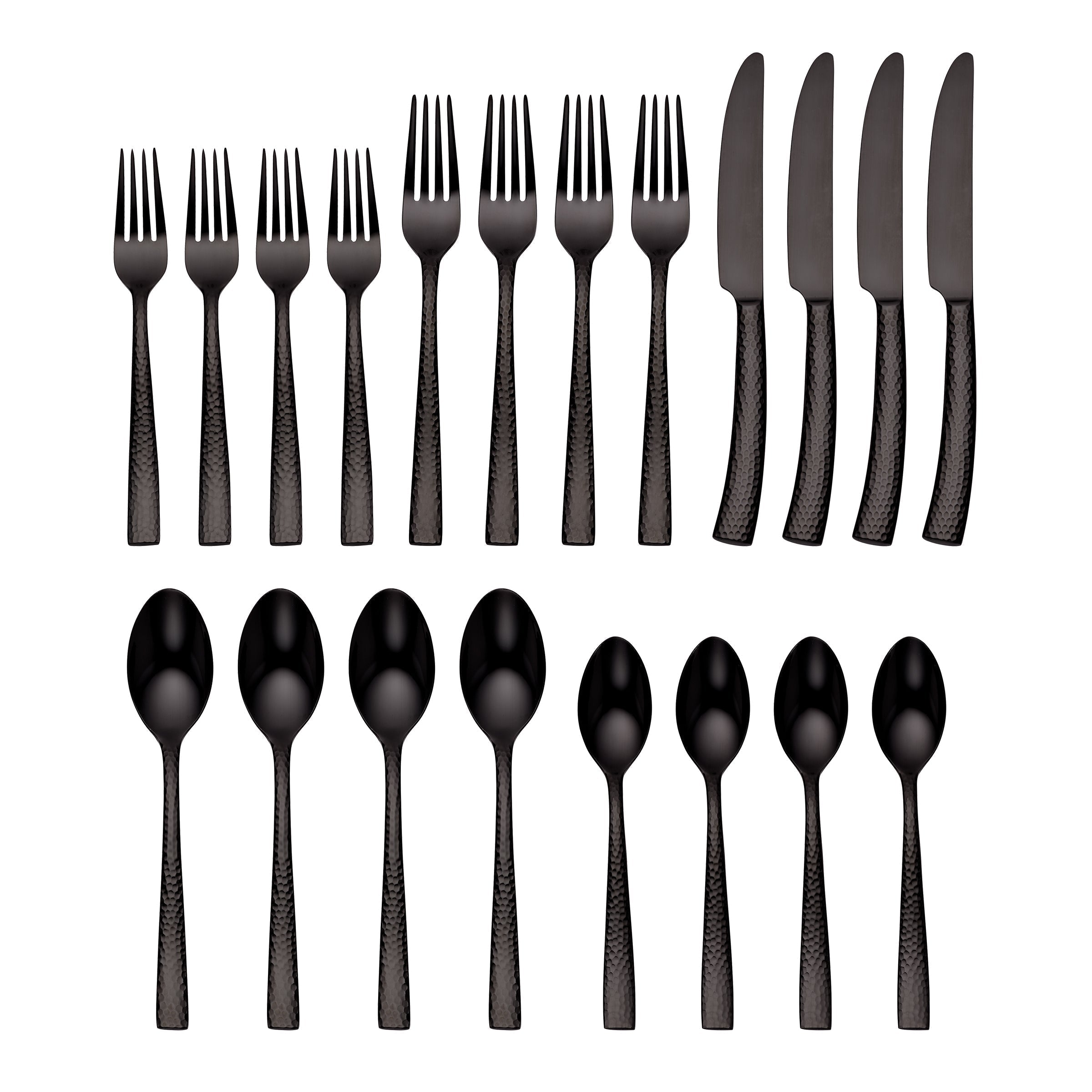 Lenox Heritage Lenox Heritage Paris Hammered Gunmetal Titanium 20-Piece Flatware Set - Image 5