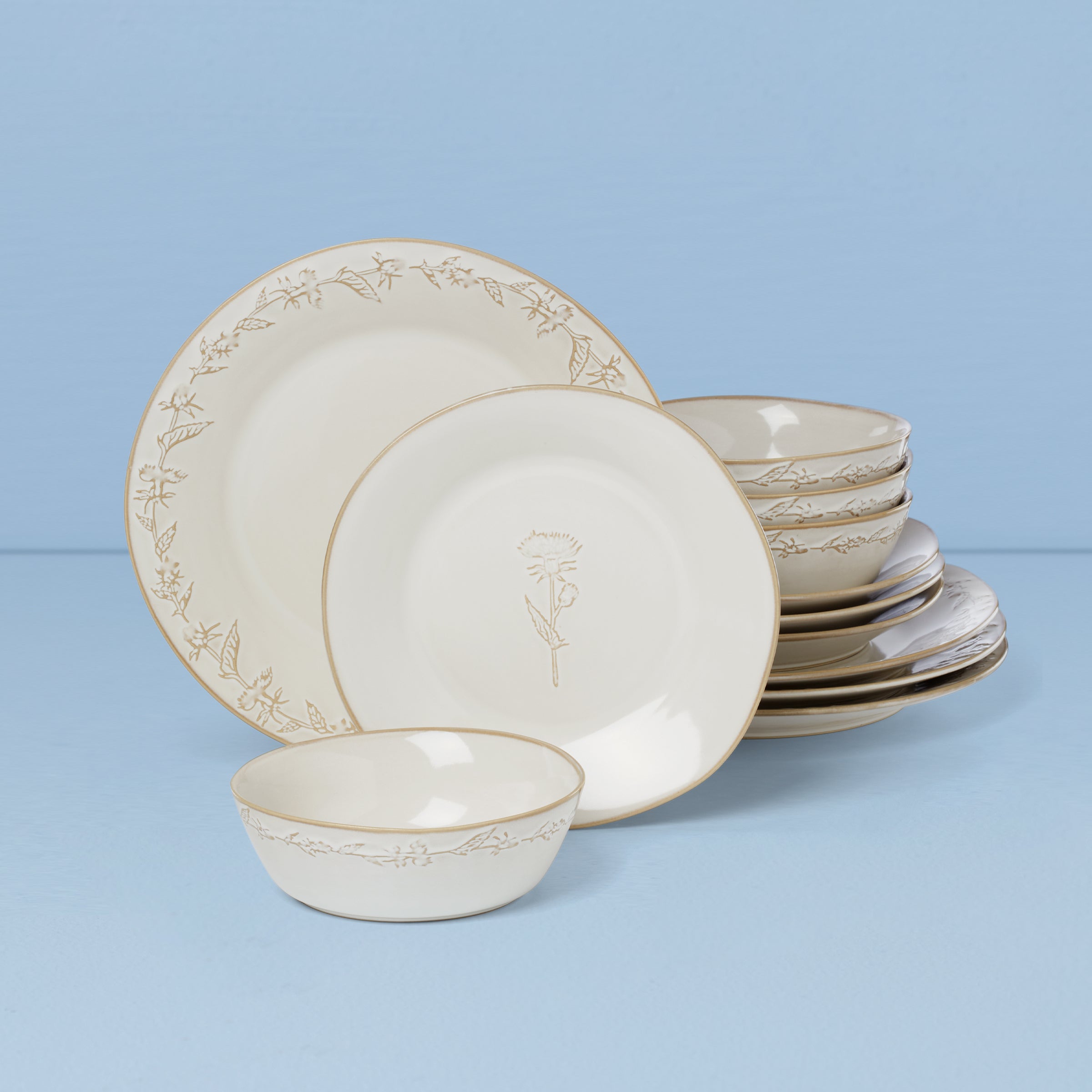 Lenox Heritage Lenox Heritage Homespun 12-Piece Dinnerware Set
