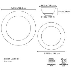 Alternative view of Lenox Heritage Lenox Heritage British Colonial Tradewind 12-Piece Dinnerware Set