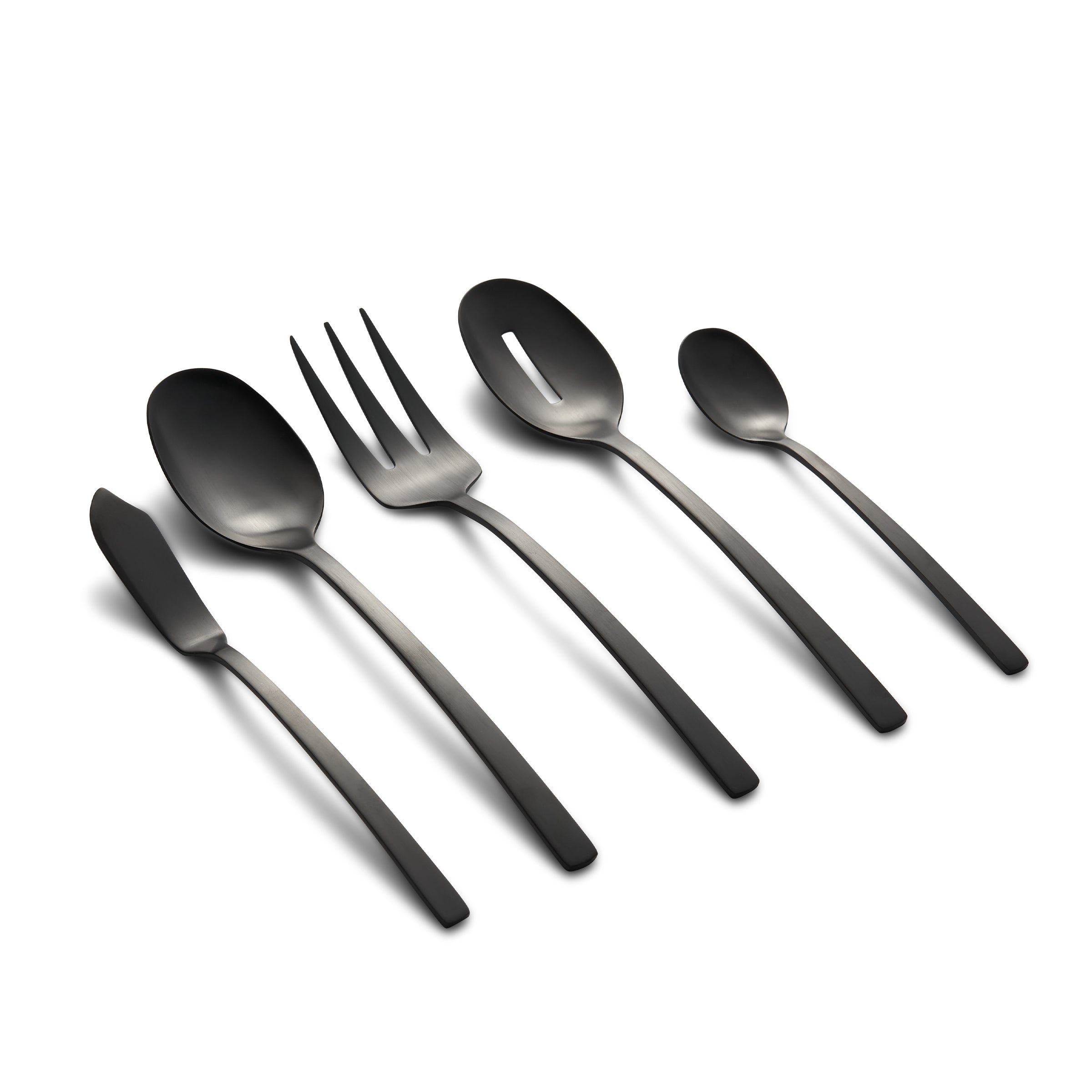 Lenox Heritage Lenox Heritage Beacon Black Satin 45-Piece Flatware Set - Image 3