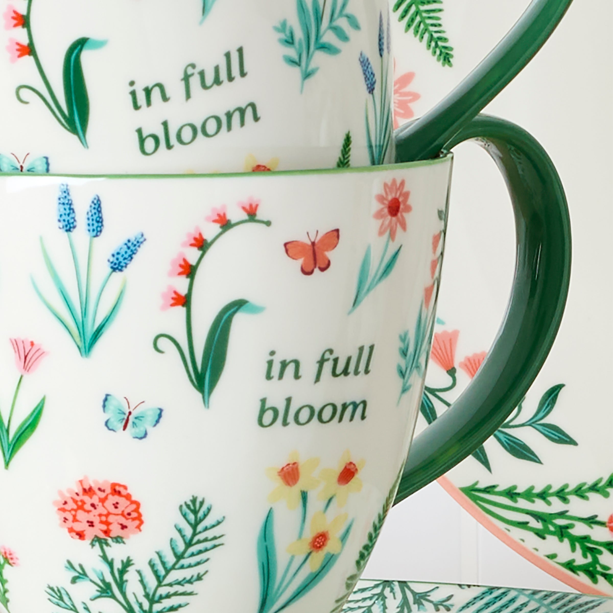 Lenox Heritage Lenox Heritage First Blooms Green Mugs, Set of 2 - Image 4