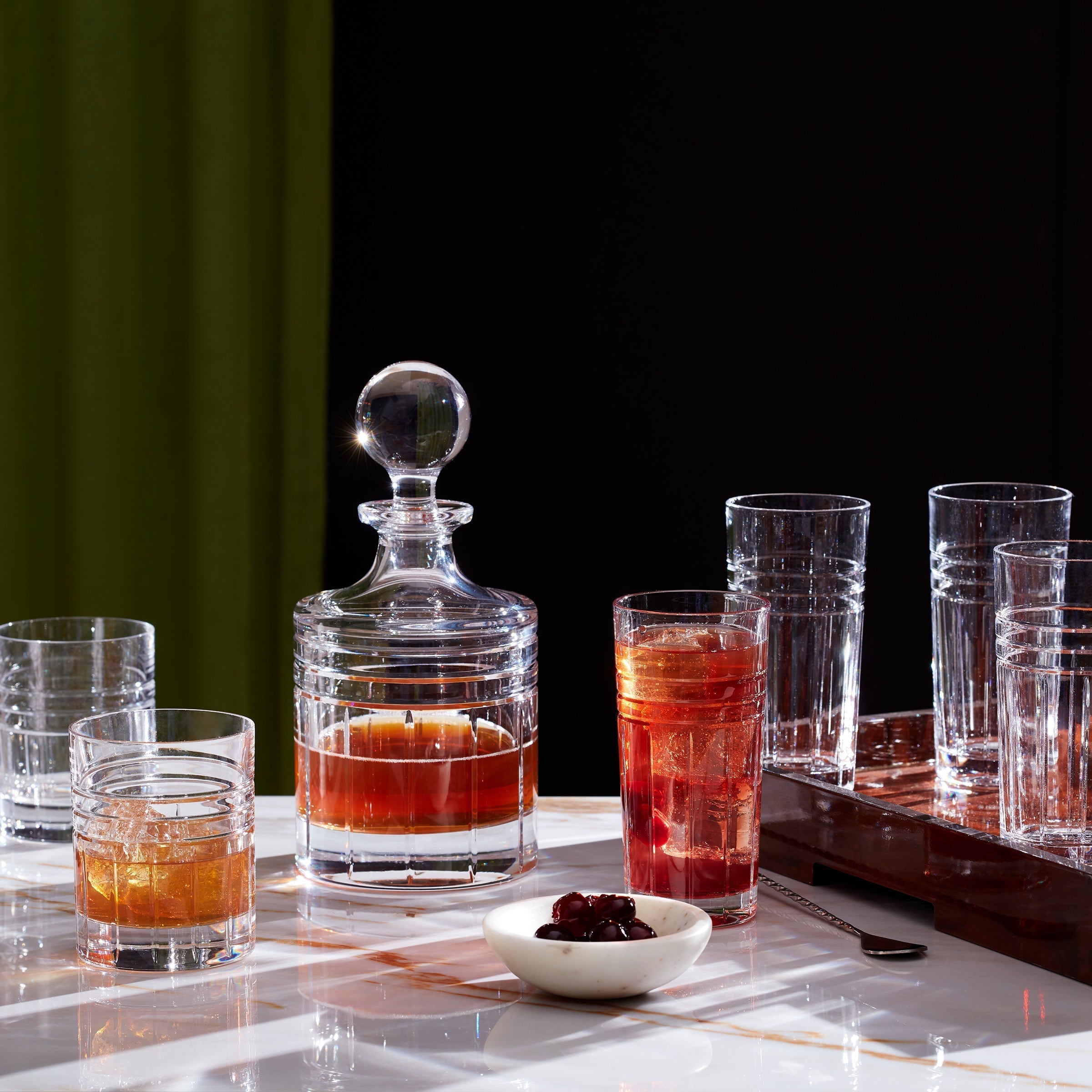 Lenox Heritage Lenox Heritage Tempo Crystal Double Old Fashion Glasses, Set of 4 - Image 3