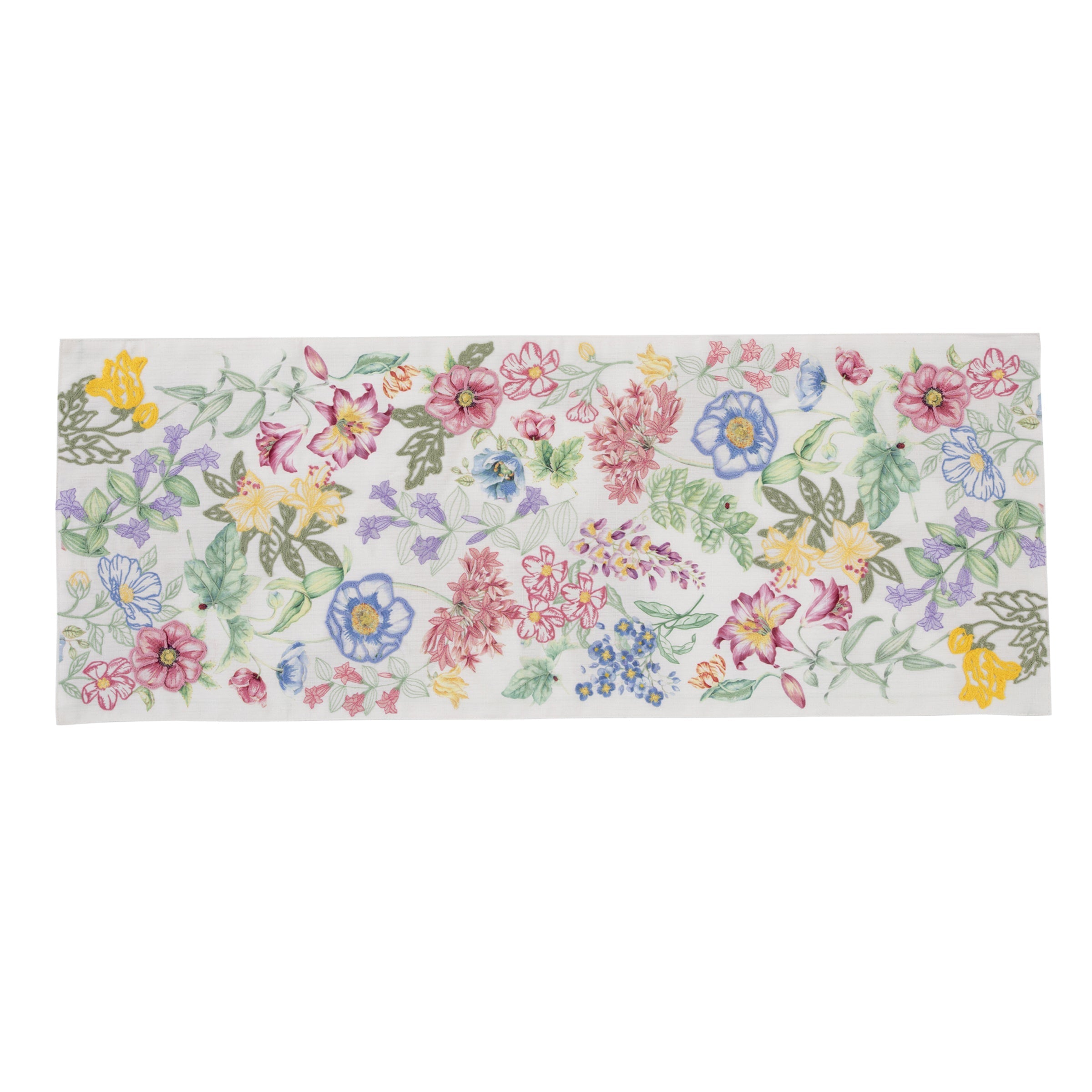 Lenox Heritage Lenox Heritage Butterfly Meadow Garden Embroidered Centerpiece Table Runner