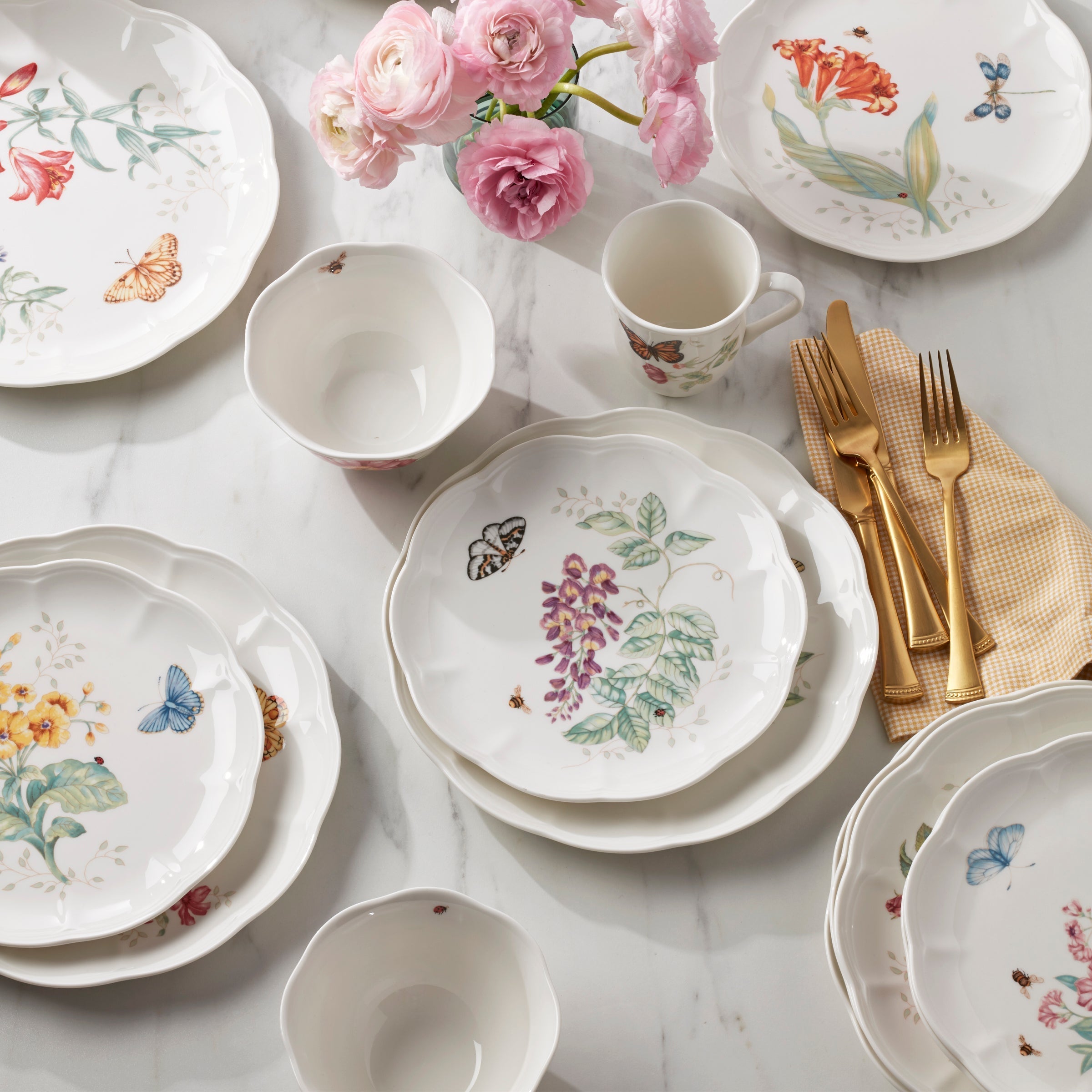 Lenox Heritage Lenox Heritage Butterfly Meadow 24-Piece Dinnerware Set - Image 6