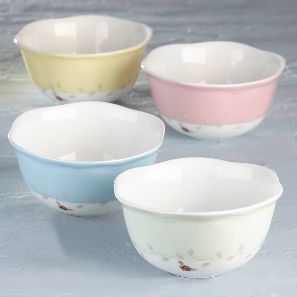 Lenox Heritage Lenox Heritage Butterfly Meadow Colors 4-Piece Dessert Bowl Set - Image 9