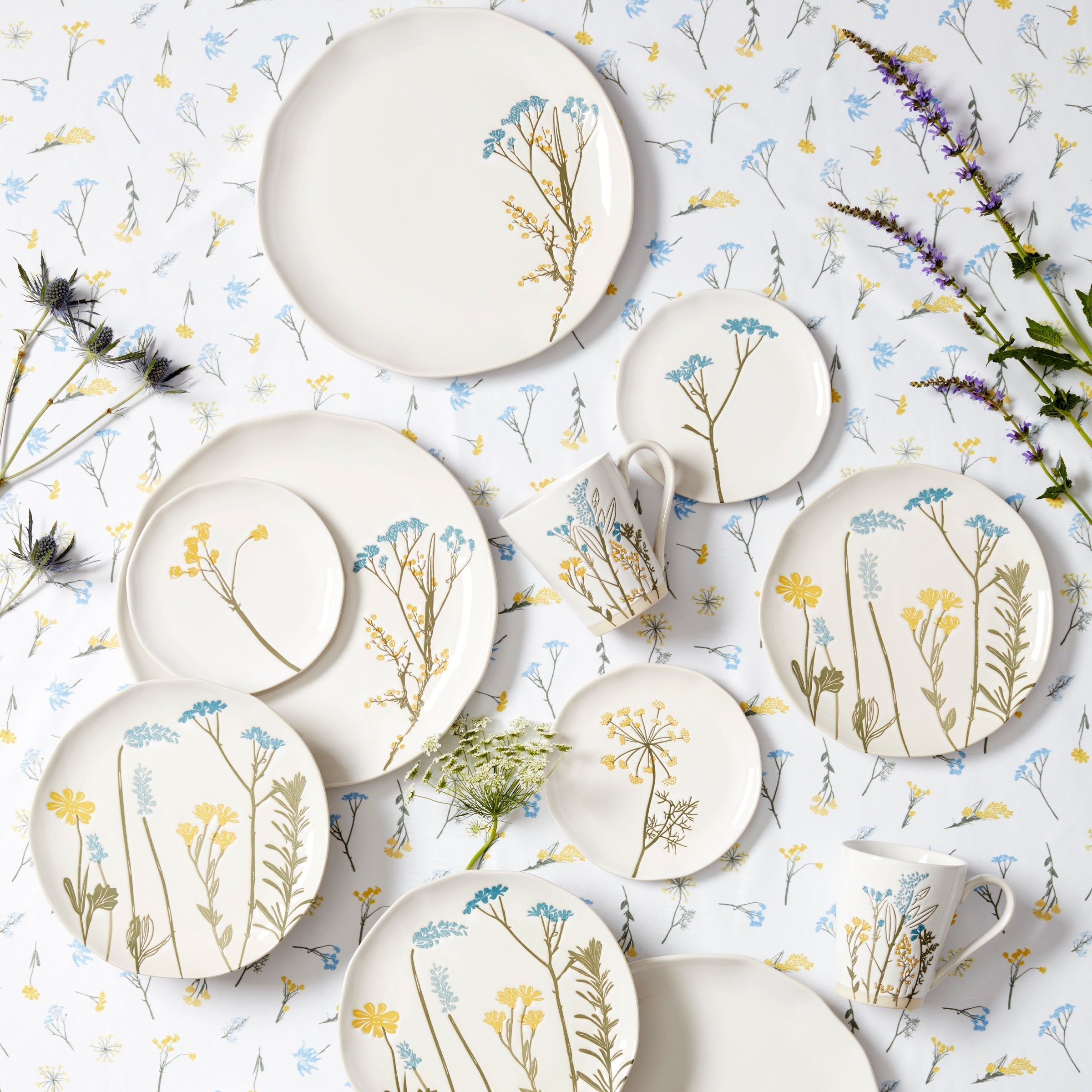 Lenox Heritage Lenox Heritage Wildflowers Tidbit Plates, Set of 4 - Image 4