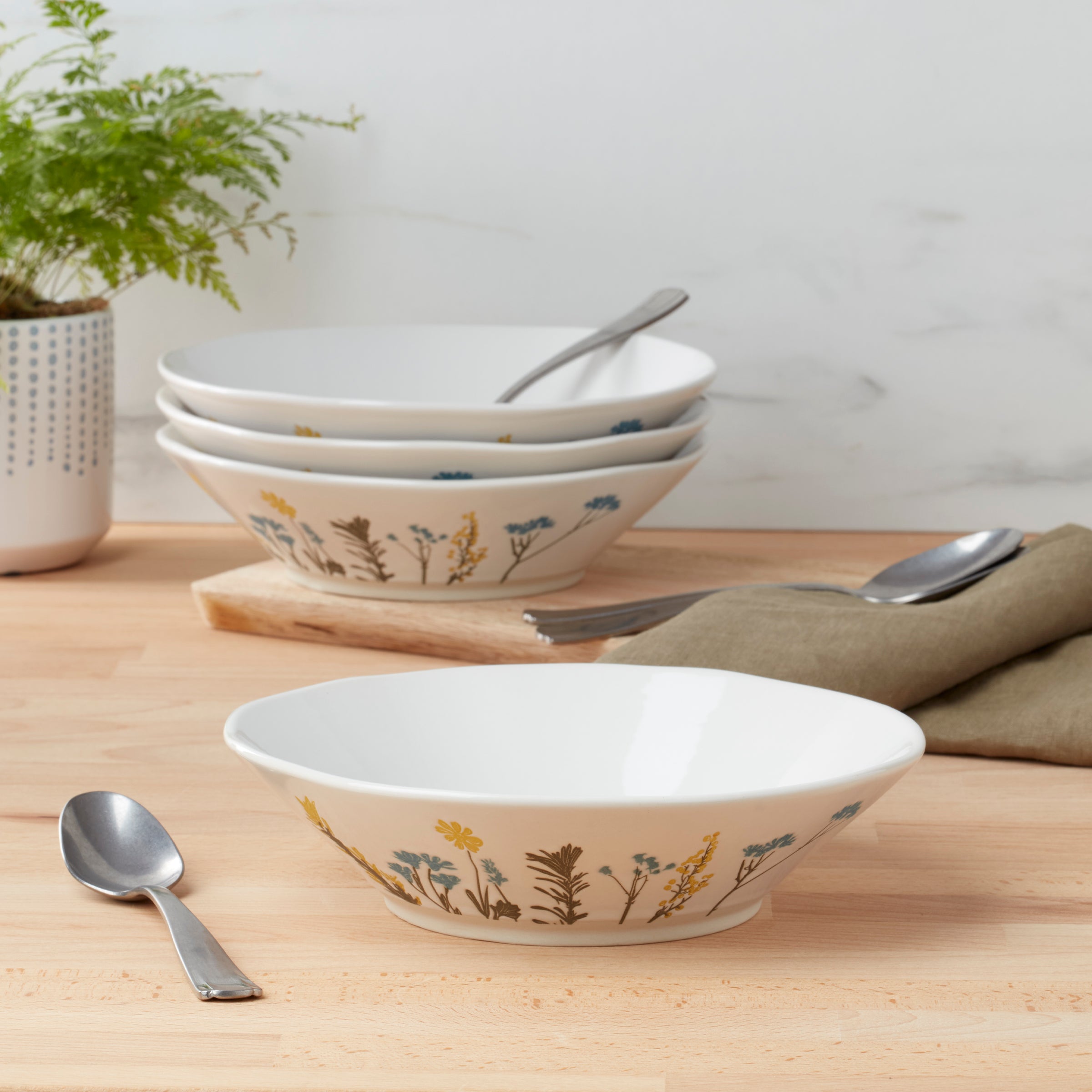 Lenox Heritage Lenox Heritage Wildflowers Pasta Bowls, Set of 4 - Image 3