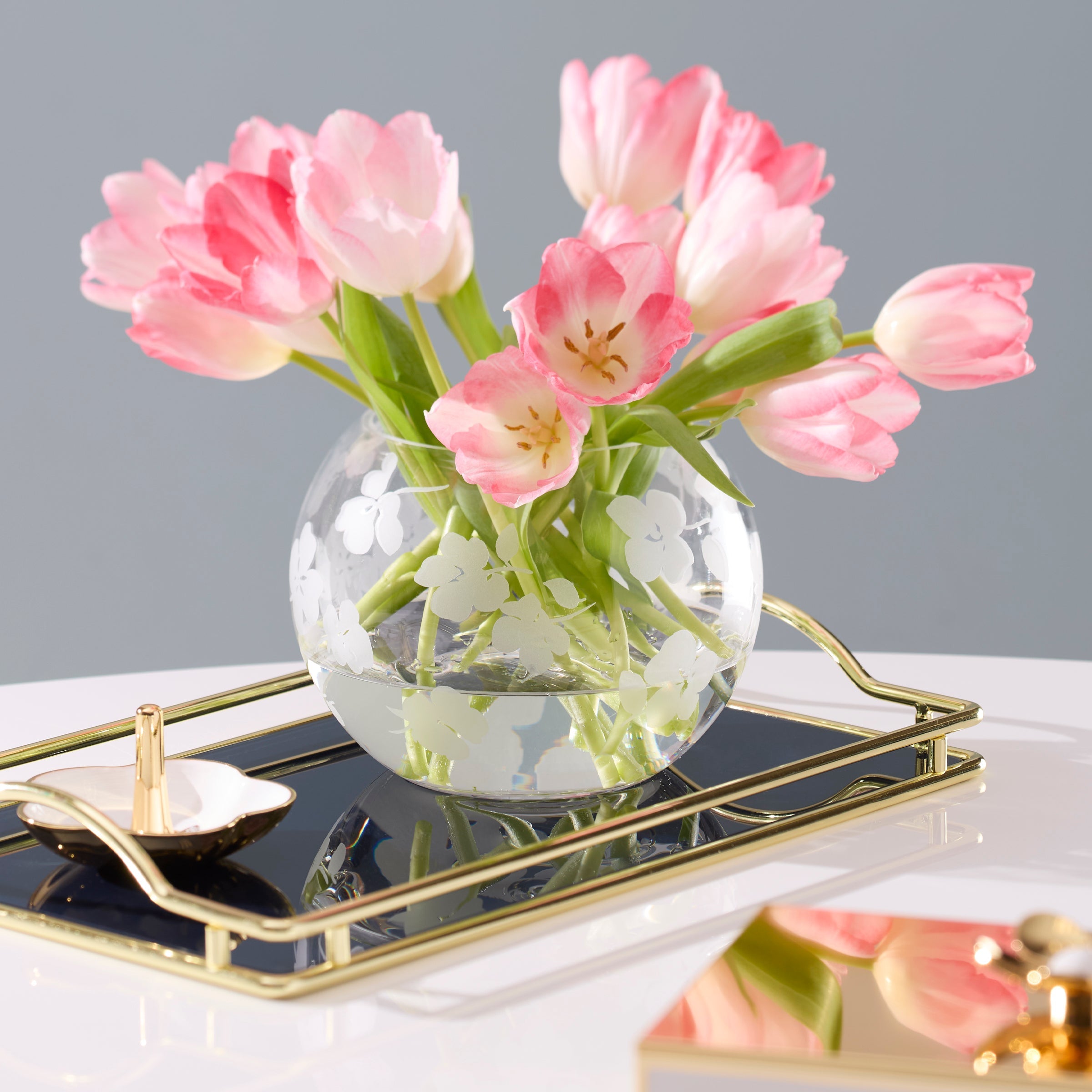 Lenox Heritage Lenox Heritage Spring Pansies Glass Petite Rose Bowl - Image 2