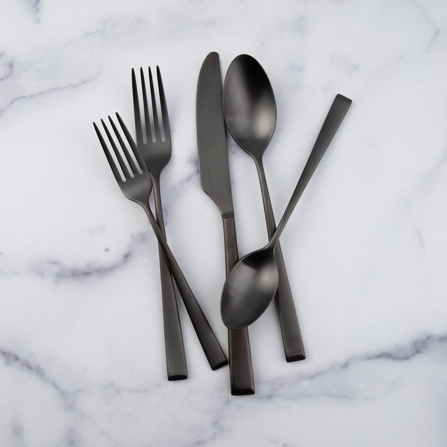 Lenox Heritage Lenox Heritage Marlise Black Satin 20-Piece Flatware Set - Image 5