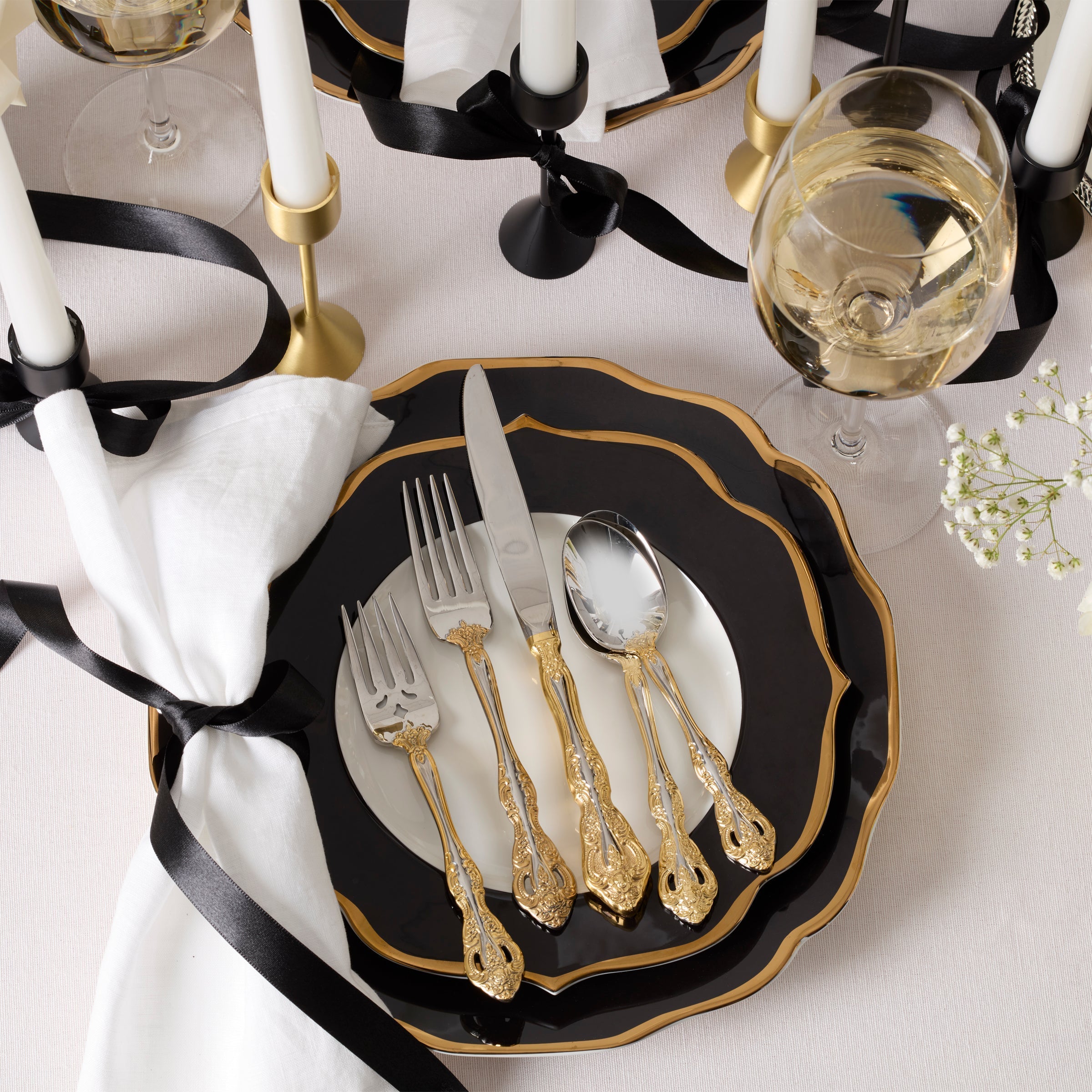 Lenox Heritage Lenox Heritage Golden Michelangelo 20-Piece Flatware Set - Image 2