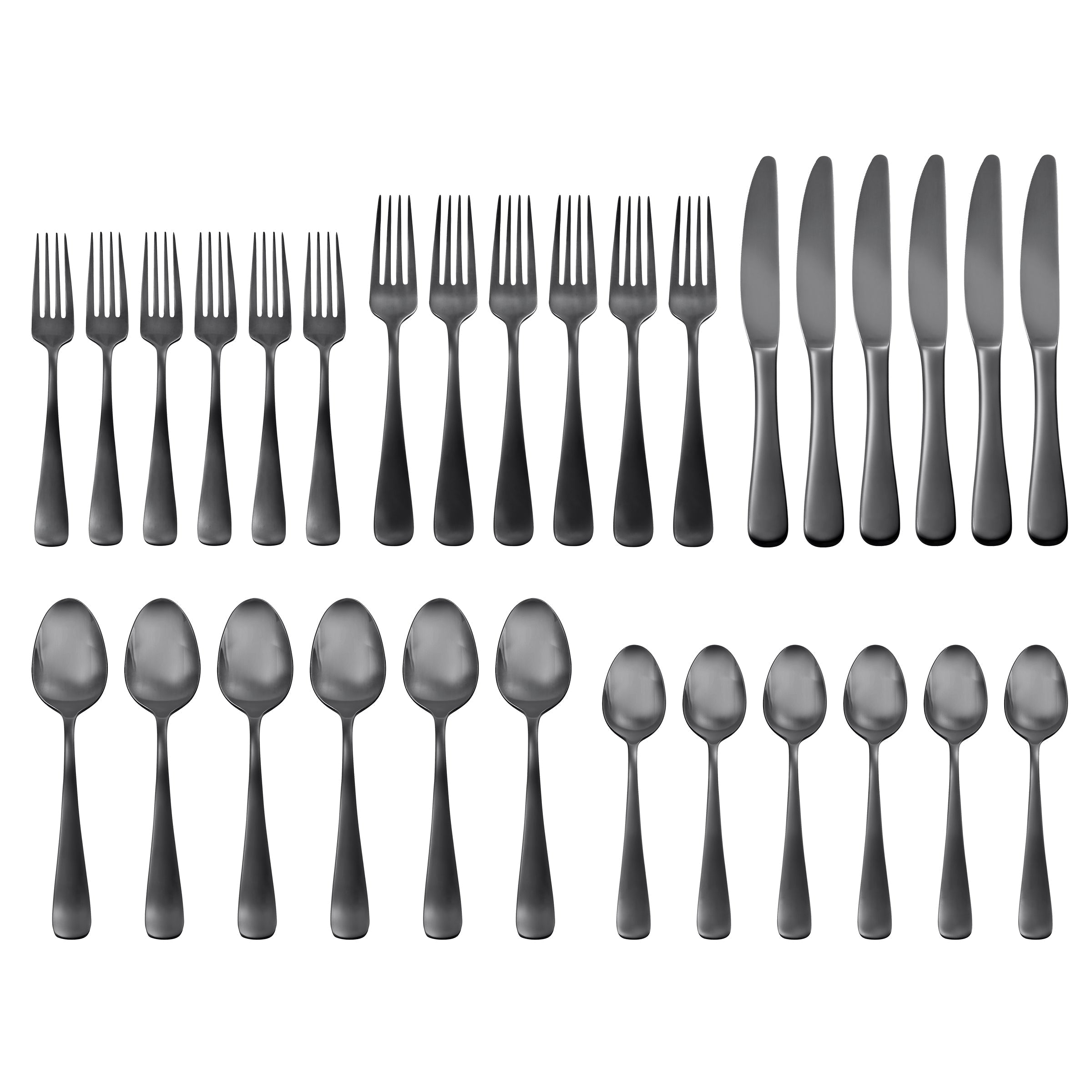 Lenox Heritage Lenox Heritage Opera Black Titanium 30-Piece Flatware Set - Image 2