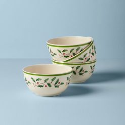 Lenox Heritage Lenox Heritage Holiday Melamine All-Purpose Bowls, Set of 4