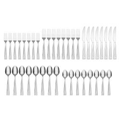 Alternative view of Lenox Heritage Lenox Heritage Mena Frost 40-Piece Flatware Set with Chrome Caddy